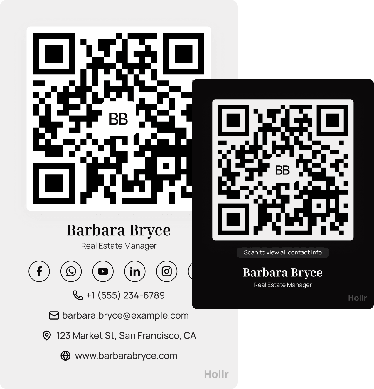 Business card themes