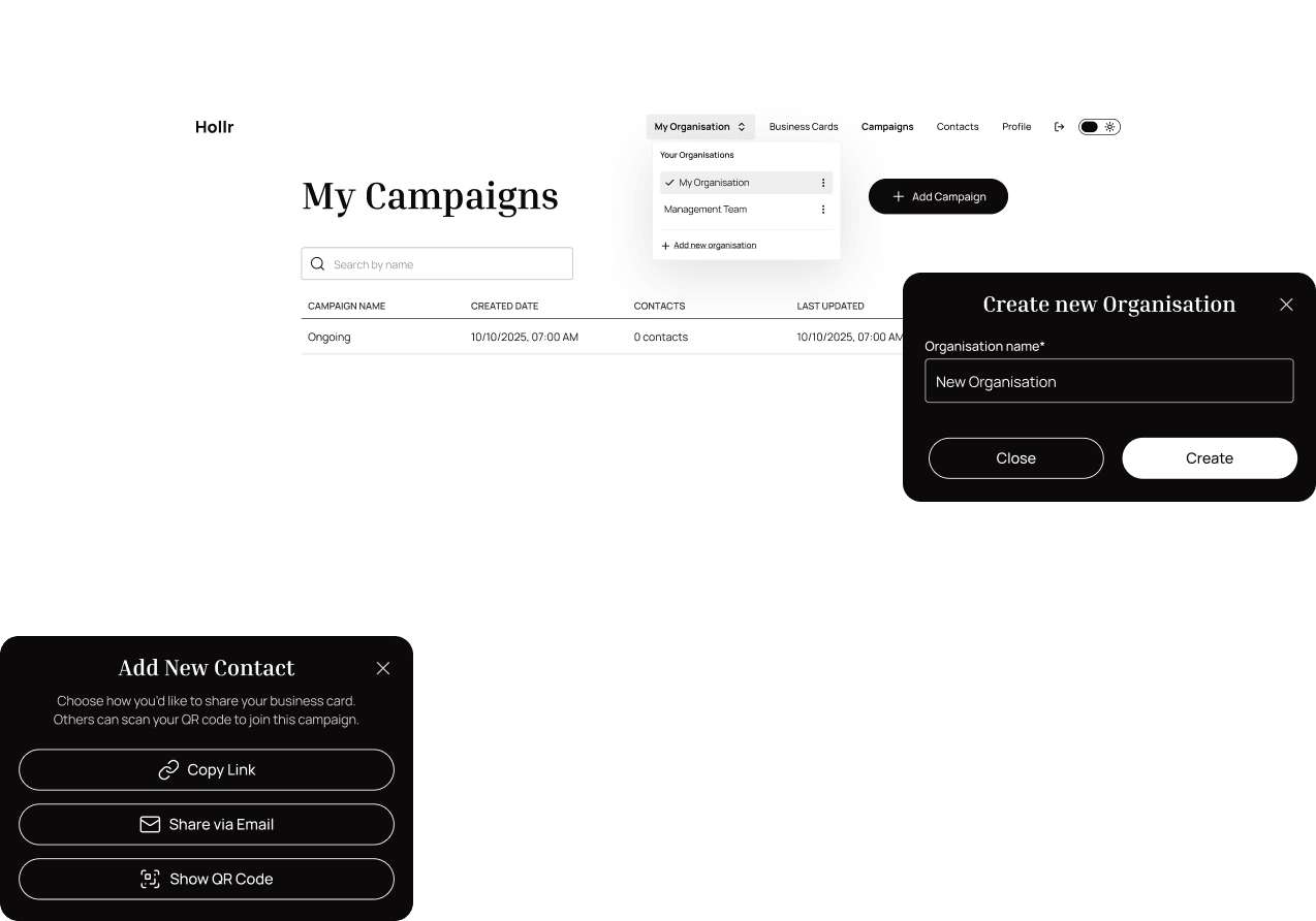 Campaigns feature